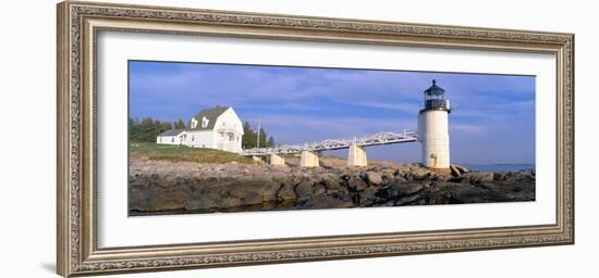 Marshall Point Lighthouse from 1832, Penobscot Bay, Port Clyde, Maine-null-Framed Photographic Print