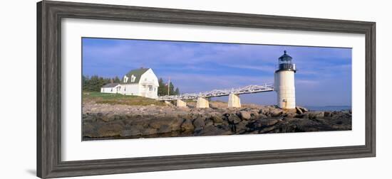 Marshall Point Lighthouse from 1832, Penobscot Bay, Port Clyde, Maine-null-Framed Photographic Print