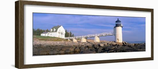 Marshall Point Lighthouse from 1832, Penobscot Bay, Port Clyde, Maine-null-Framed Photographic Print