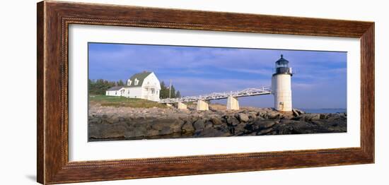 Marshall Point Lighthouse from 1832, Penobscot Bay, Port Clyde, Maine-null-Framed Photographic Print