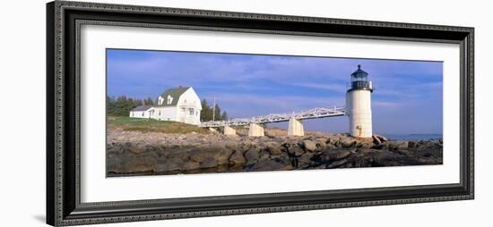 Marshall Point Lighthouse from 1832, Penobscot Bay, Port Clyde, Maine-null-Framed Photographic Print