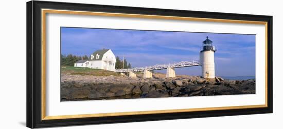 Marshall Point Lighthouse from 1832, Penobscot Bay, Port Clyde, Maine-null-Framed Photographic Print