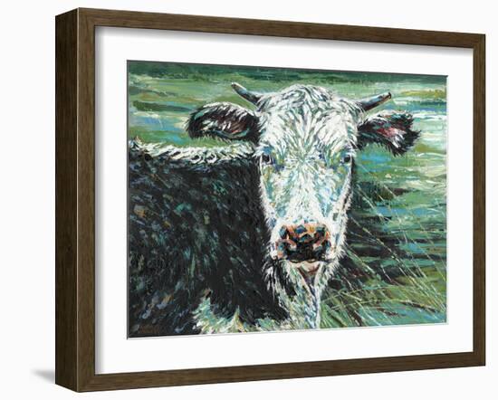 Marshland Cow I-Carolee Vitaletti-Framed Art Print