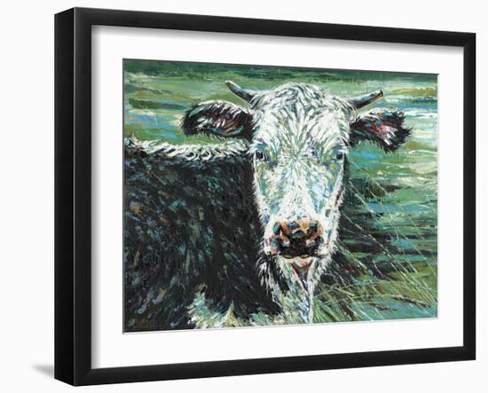 Marshland Cow I-Carolee Vitaletti-Framed Art Print