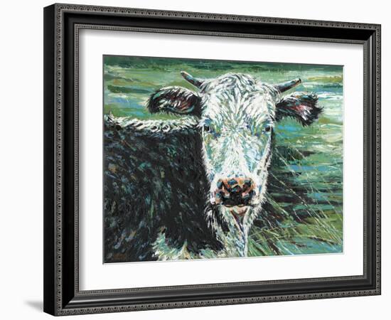 Marshland Cow I-Carolee Vitaletti-Framed Art Print