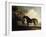 Marske', a Dark Bay Racehorse, in a Rocky River Landscape-George Stubbs-Framed Giclee Print