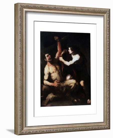 Marsyas and Apollo, Early 1650S-Luca Giordano-Framed Giclee Print