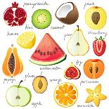 15 Bright Fruit Pieces-mart_m-Art Print