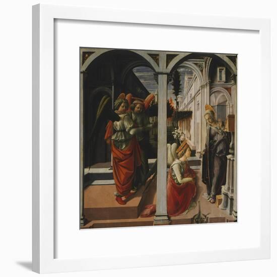 Martelli Annunciation-Filippo Lippi-Framed Giclee Print