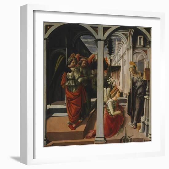 Martelli Annunciation-Filippo Lippi-Framed Giclee Print