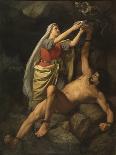 Thor's Fight with the Giants-Marten Eskil Winge-Mounted Giclee Print
