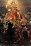 Thor's Fight with the Giants, 1872-Marten Eskil Winge-Framed Giclee Print