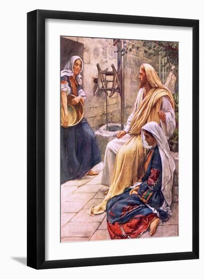 Martha and Mary-Harold Copping-Framed Giclee Print