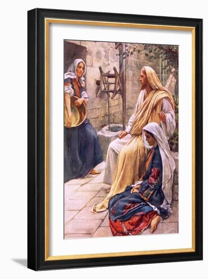 Martha and Mary-Harold Copping-Framed Giclee Print