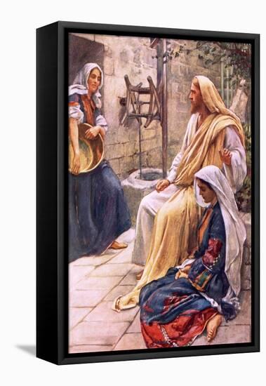 Martha and Mary-Harold Copping-Framed Premier Image Canvas