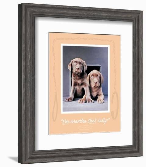 Martha and Sally-Rachael Hale-Framed Art Print