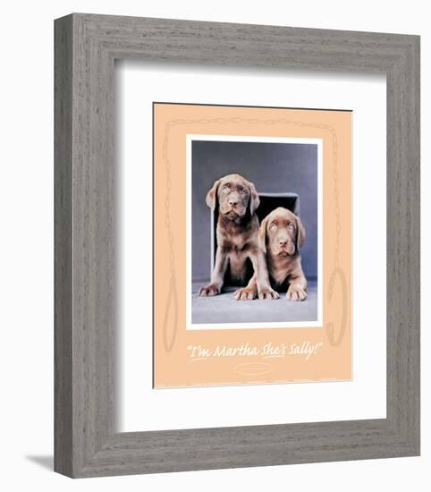 Martha and Sally-Rachael Hale-Framed Art Print