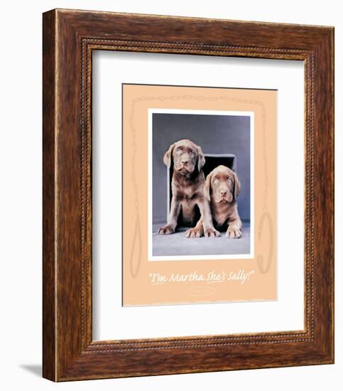 Martha and Sally-Rachael Hale-Framed Art Print
