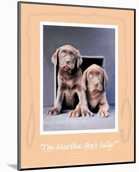 Martha and Sally-Rachael Hale-Mounted Art Print