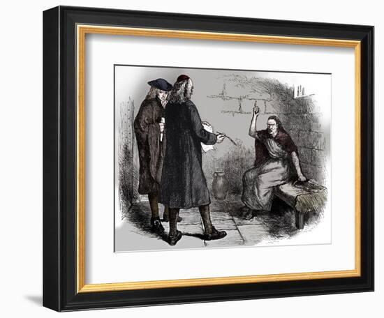 Martha Corey and her prosecutors, Salem, Massachusetts, c1692 (c1880)-Unknown-Framed Giclee Print