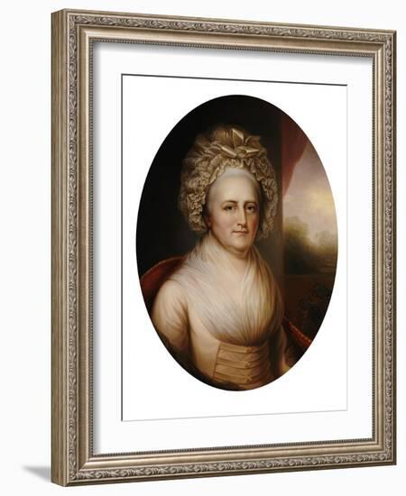 Martha Washington-Rembrandt Peale-Framed Giclee Print