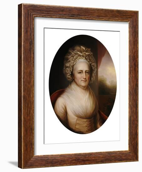 Martha Washington-Rembrandt Peale-Framed Giclee Print