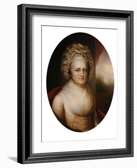 Martha Washington-Rembrandt Peale-Framed Giclee Print