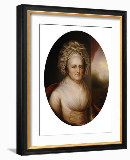 Martha Washington-Rembrandt Peale-Framed Giclee Print