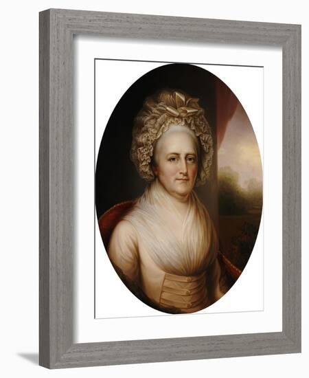 Martha Washington-Rembrandt Peale-Framed Giclee Print