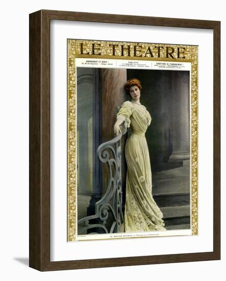Marthe Brandes, Front Cover of 'Le Theatre' Magazine, 1904-Reutlinger Studio-Framed Giclee Print