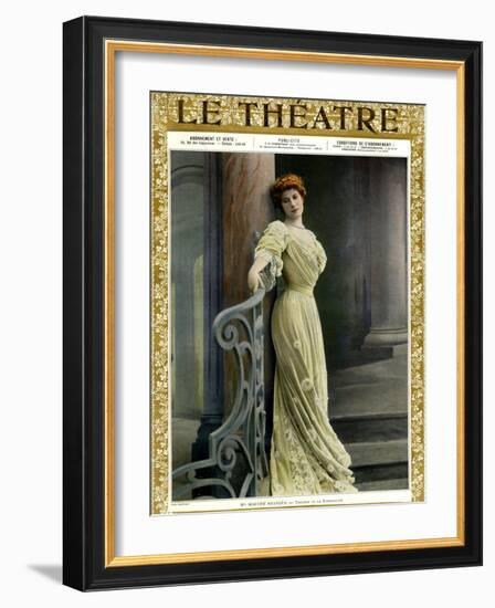 Marthe Brandes, Front Cover of 'Le Theatre' Magazine, 1904-Reutlinger Studio-Framed Giclee Print