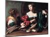 Marthe Et Marie Madeleine  Peinture De Michelangelo Merisi Dit Le Caravage Ou Il Caravaggio (1571--Michelangelo Merisi da Caravaggio-Mounted Giclee Print