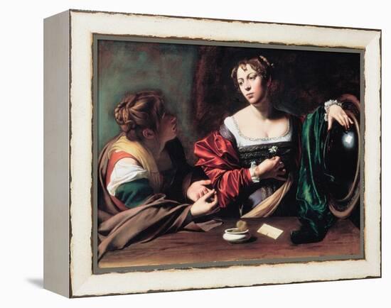 Marthe Et Marie Madeleine  Peinture De Michelangelo Merisi Dit Le Caravage Ou Il Caravaggio (1571--Michelangelo Merisi da Caravaggio-Framed Premier Image Canvas