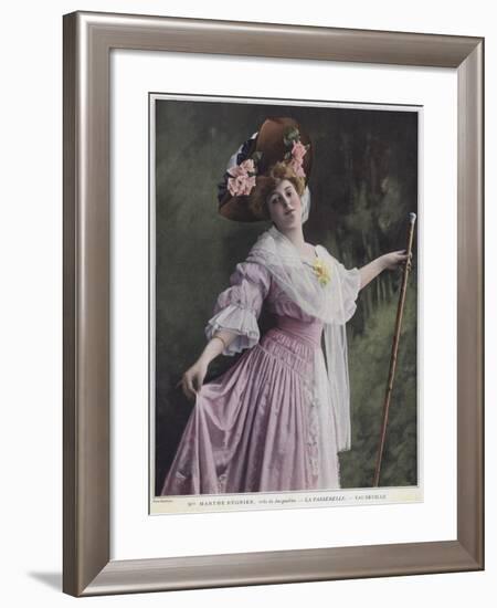 Marthe Regnier as Jacqueline in La Passerelle-null-Framed Giclee Print