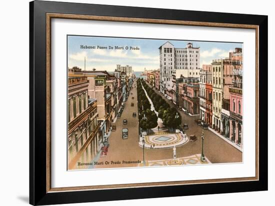 Marti or Prado Promenade, Havana, Cuba-null-Framed Art Print