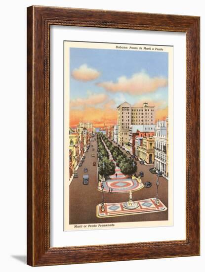 Marti or Prado Promenade, Havana, Cuba-null-Framed Art Print