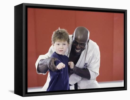 Martial Arts Instruction-null-Framed Premier Image Canvas