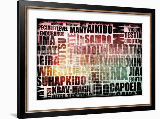 Martial Arts-kentoh-Framed Art Print