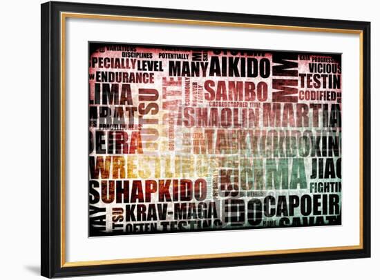 Martial Arts-kentoh-Framed Art Print