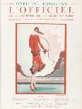 L'Officiel, October 1925 - de Loin-Martial et Armand-Framed Stretched Canvas