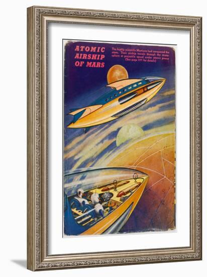 Martian Airship-null-Framed Art Print