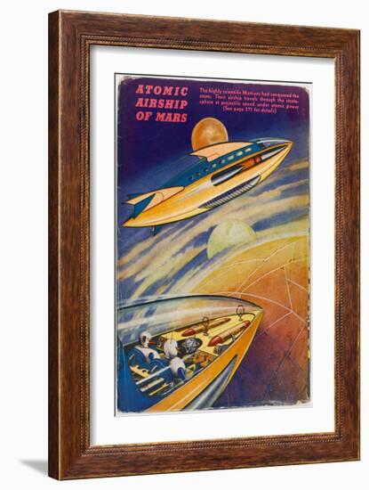 Martian Airship-null-Framed Art Print