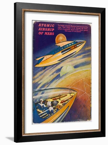 Martian Airship-null-Framed Art Print