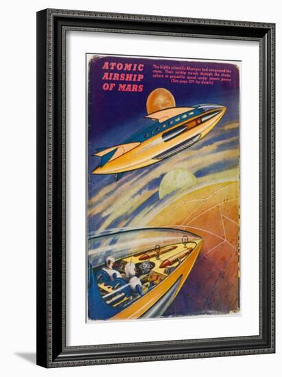 Martian Airship-null-Framed Art Print
