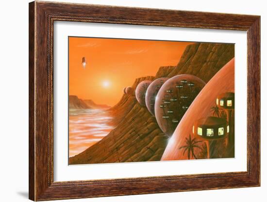 Martian Colony, Artwork-Richard Bizley-Framed Photographic Print