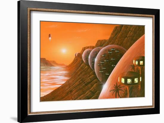 Martian Colony, Artwork-Richard Bizley-Framed Photographic Print