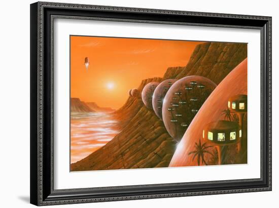 Martian Colony, Artwork-Richard Bizley-Framed Photographic Print