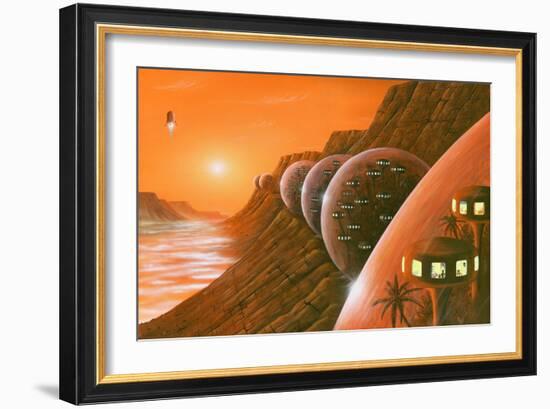 Martian Colony, Artwork-Richard Bizley-Framed Photographic Print