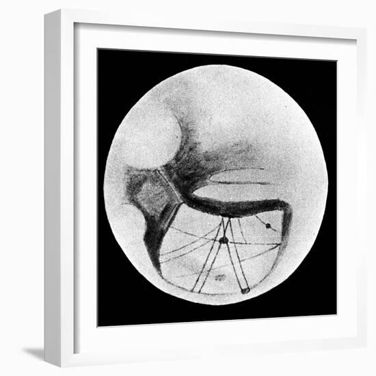 Martian Double 'Canals' 'Phison' and 'Euphrates' as Observed on 18 November 1894-null-Framed Giclee Print