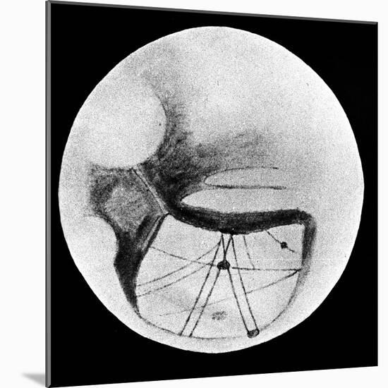 Martian Double 'Canals' 'Phison' and 'Euphrates' as Observed on 18 November 1894-null-Mounted Giclee Print